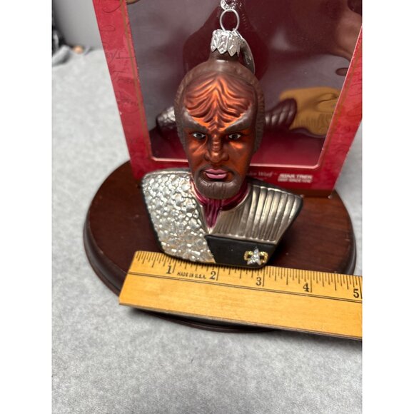 Star Trek Deep Space Nine Lieutenant Commander Worf Hallmark Keepsake Ornament 2 - Picture 5 of 8